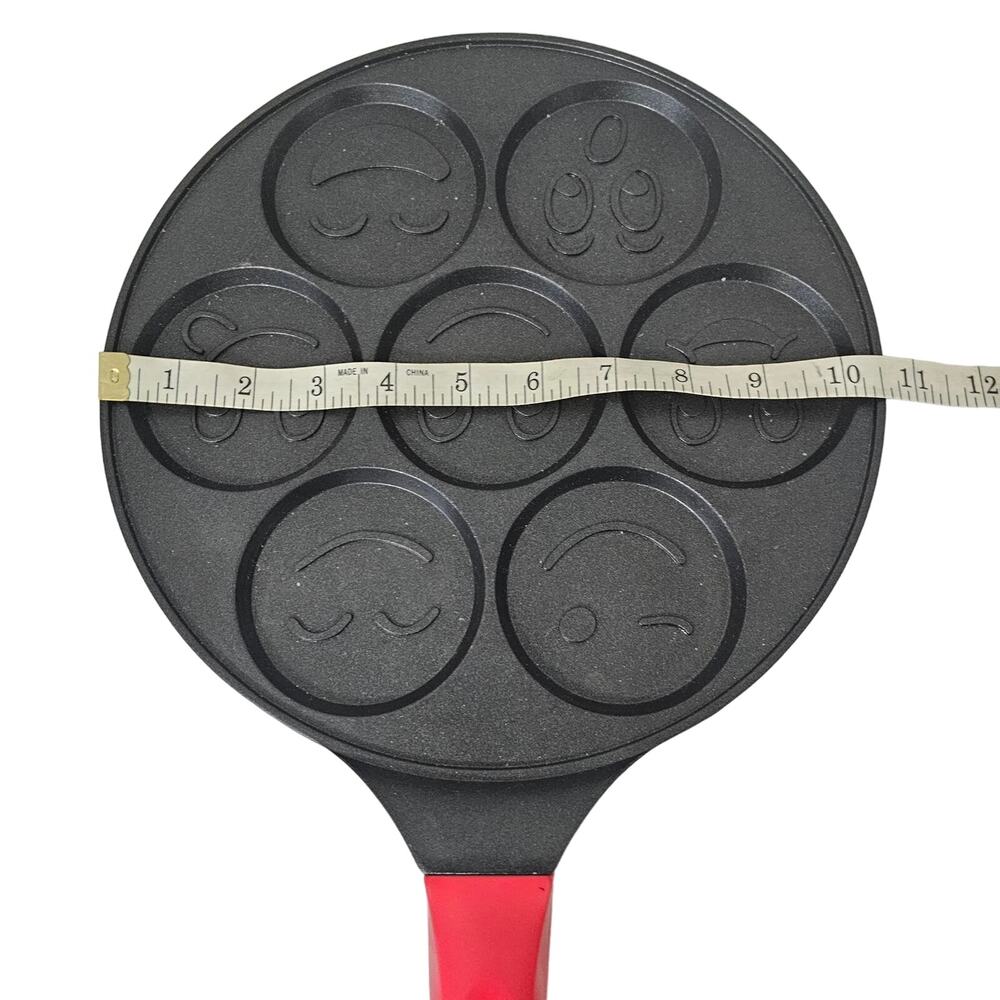 7 Hole Non‎ Stick Frying Pan Smiley Faces, Pancakes, Omelette